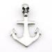 Skull Cremation URN Jewelry 316 Stainless Steel With Anchor Urn Pendant