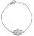 Black String Hamsa Hand JewelrySterling Silver Hand and Blue Eye Bracelet