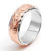 Interchangeable Rose Gold Hawaiian Jewelry Silver Base Engraved Ring