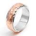 Interchangeable Rose Gold Hawaiian Jewelry Silver Base Engraved Ring