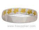 Unique Womens Sterling Silver Bangle Bracelet With Gold Plated Turtle