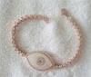 Unique Evil Eye Jewellery 7Inch Rose Gold Shell Pearl Single Eye Bracelet