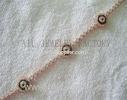 Girl Rose Gold Jewish Symbols Evil Eye Bracelet Jewelry of Sterling Silver