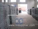 Polyethylene Coated Wire Gabion Mesh For Flood Bank , Electro Galvanized Gabion Box