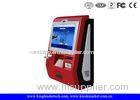 Touch Screen Customized Wall Mount Kiosk With Metal Keypad And Cash acceptor