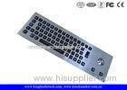 Panel Mount Illuminated Metal Keyboard High Resistant With Optical Trackball