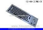 Panel Mount Illuminated Metal Keyboard High Resistant With Optical Trackball