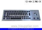 Robust IP65 Illuminated Metal Keyboard Customizable With Trackball