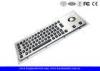 Backlight Panel Mount Illuminated Metal Keyboard With Optical Trackball