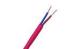 Unshielded 2 Core Silicone Fire Resistant Cable , Low Smoke PVC with Copper Conductor