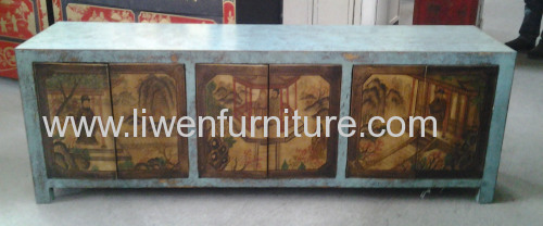 old Mongolia sideboard 6 drawers