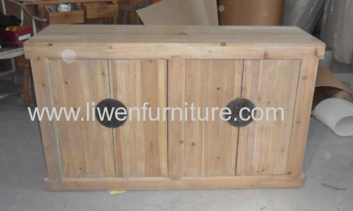 Recycled wood sideboard 4 doors