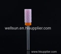 WHITE CERAMIC LARGE BARREL NAIL BIT