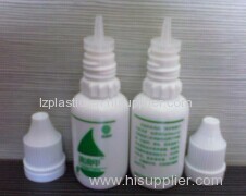 E Liquid bottle with tamper evidence cap and tamper ring