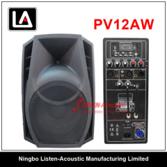 12inch Plastic portable Speaker with MP3 VHF Wireless Mic