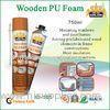 Multi-Purpose Wood Pu Foam Spray / Seals 750ml , High Bonding Strength
