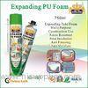 Expanding Tube Pu Foam Spray 750ml For Window And Door Wood Strength