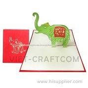 Elephant 3D pop up card