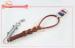 Leather Braided Dog Short Leashes With Strong Tensile Hardware For Large Breeds