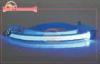 LED Glow Flashing Dog Leash Belt With Double Reflective Strip , lighted dog leash