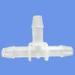 3/8" Tube connect three way plastic pipe joint fitting for fuel