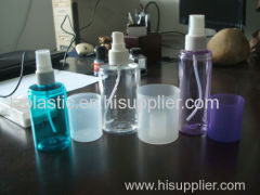 125ml-200ml pet plastic cylinder spray bottle for freshener/perfume/cosmetic