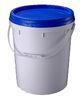large 16Kg PE / PP plastic barrels with lids / handles for paint containers