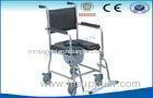 Fold Up Wheelchair For Old Man Rehabilitation , Portable Commode Chair
