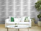 Fashion Modern Textured 3D Wall Decor Panels / 3 Dimensional Wallpaper Heat-proof