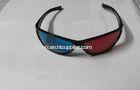 Foldable Plastic Red Cyan 3D Glasses For Home Theater