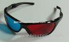 Fashionable PC Plastic Red Cyan 3D Glasses With 1.6mm PET Lenses