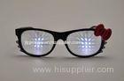 Hello Kitty Plastic Diffraction Glasses With Clear Lens For Girls