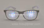 0.65mm Thicken Lens Light Diffraction Glasses With Plastic Frame