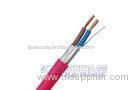 FRLS Shielded 0.75mm2 Fire Resistant Cable , Solid Copper Silicone Insulation