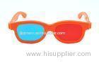 Children Plastic Red Cyan 3D Glasses , polarized 3d red cyan glasses