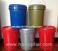 custom food grade blue / gray PP plastic storage barrels bucket with lids