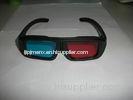 ABS Plastic Red Cyan 3D Glasses With 0.16mm PET Lenses