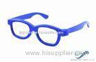 Blue Frame Reald 3D Polarized Glasses Circular For Kids And Adult