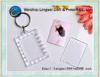 Clear blank plastic photo keychain with Offset printing / pantone color