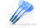 PVD Blue Color Coated Professional 17.0g Tungsten Soft Tip Darts Custom Made