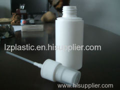 75ml hdpe round/cylinder plastic white cosmetic spray bottle