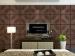 Home Decoration Leather Wall Tiles Modern 3D Wall Panels Customized Size and Color