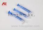 Safety 7ml / 10ml Loss Of Resistance Syringe With Blue PP Plunger