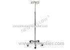 Aluminum Alloy Height Adjustable Portable Iv Drip Stand For Emergency Center