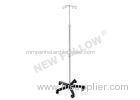 Mobile Aluminum Alloy Portable IV Stand Intravenous Poles ISO9001/13485