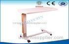 Removable ABS Medical Trolley Cart , Hospital ICU Over Bed Table
