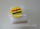 High sensitive round head 2 pipe golf security ink tags beige color with printing