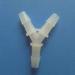 Plastic Y Connector 1/4" PVDF Water Pipe Fitting Three Way Hose Joint