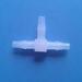 T Shape 3/16" Plastic hose connector fitting three way PVDF pipe joint