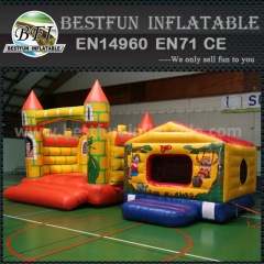 Yellow Colour Inflatable Bouncer Castle